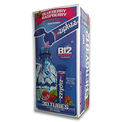 Zipfizz Healthy Energy Drink Mix, Limited Edition Blueberry Raspberry