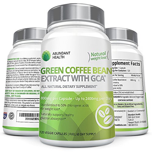Pure Green Coffee Bean Extract with Clinically Studied GCA® – 1,600mg